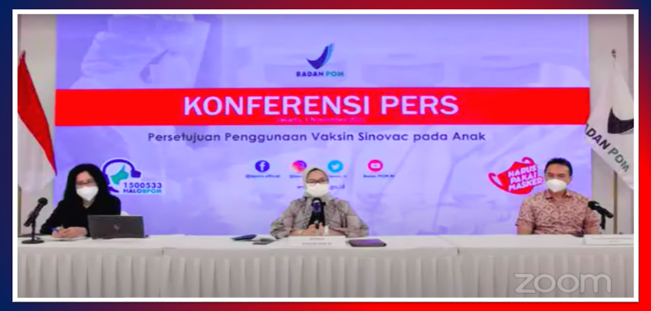 BPOM Terbitkan Izin Penggunaan Vaksin Sinovac untuk Anak Usia 6-11 Tahun